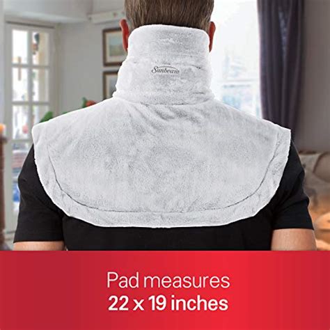 Sunbeam Heating Pad For Neck And Shoulder Pain Relief With Auto Shut