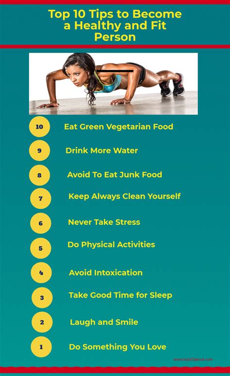 Top 10 Tips To Become A Healthy And Fit Person