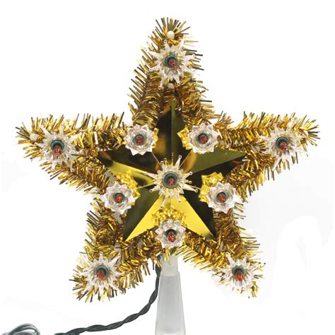 Trim A Home® Gold Tinsel Star Christmas Tree Topper 10 11