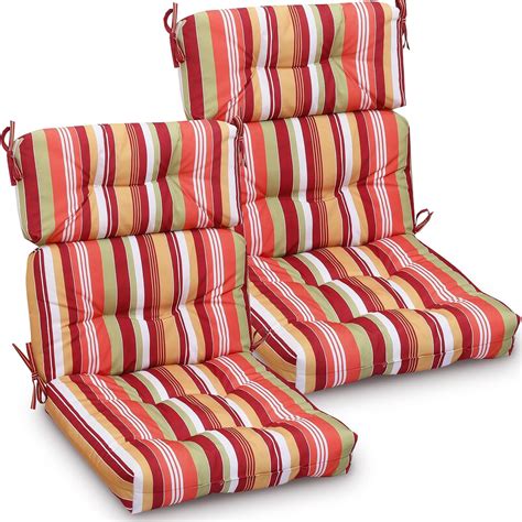 Geelin High Back Patio Chair Cushion Indoor Outdoor Seat Back Chair