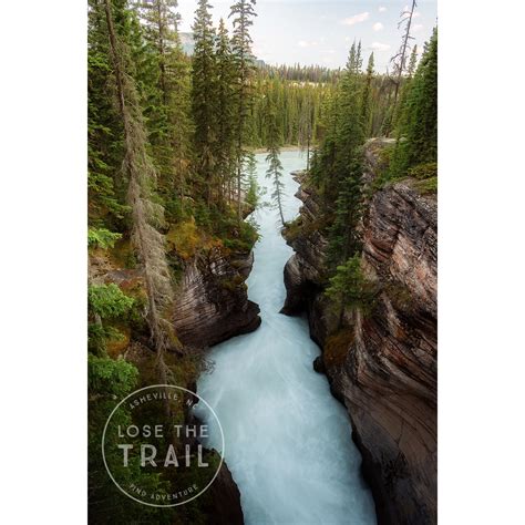 Athabasca Falls Canyon Jasper National Park Lose The Trail