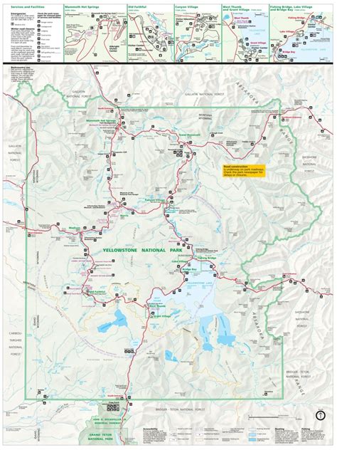 Yellowstone National Park Map Printable Ruby Printable Map