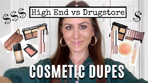 high end vs drugstore makeup dupes youtube