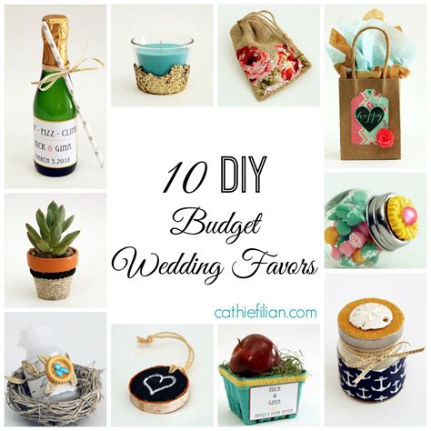 10 Diy Budget Wedding Favor Ideas Handmade Happy Hour