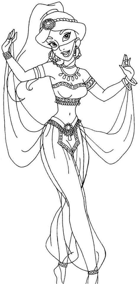 More than 25,000 products are based on the disney princess franchise, such as dolls, books, games, videos, clothing, accessories, and many other children's items. Printable Princess Jasmine Coloring Pages - Coloring Home