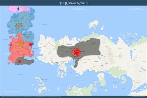 Map Of Asoiaf World Maps Of The World