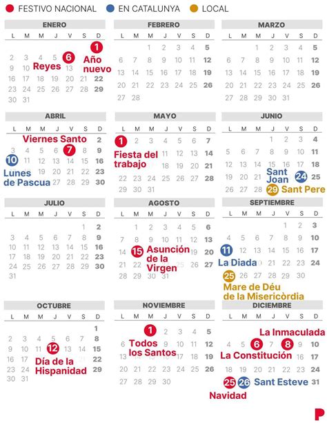 Calendario Laboral Reus 2023 Con Todos Los Festivos