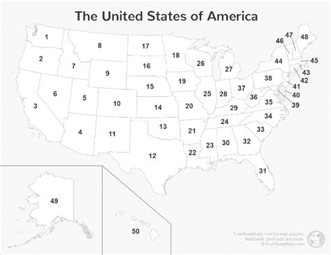 United States Map Quiz Print Out Free Study Maps