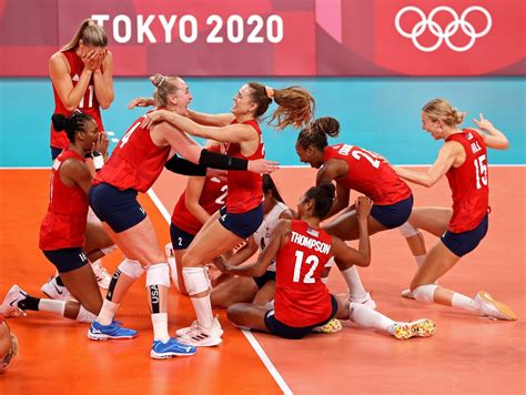 U S Women Beat Brazil To Win First Olympic Volleyball Gold MPR News