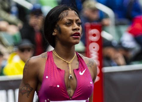 ShaCarri Richardson Wins NYC Grand Prix In Unexpected Fishnet Outfit
