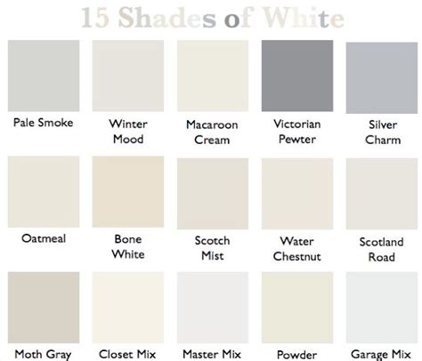 15 Shades Of White White Paint Colors Best White Paint Paint Colors