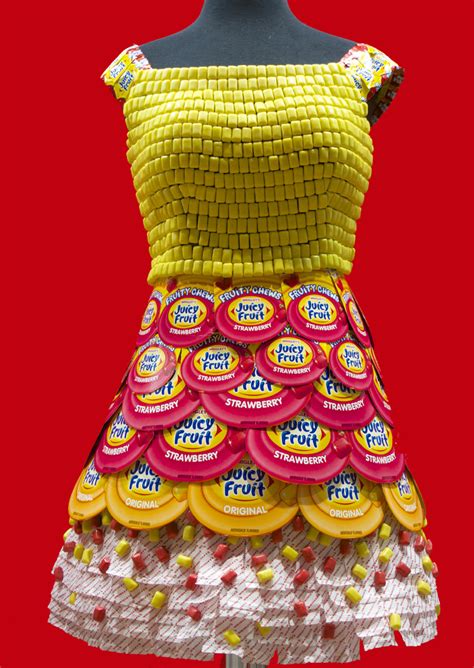 Candy Couture 8 Dresses Made With Candy Wrappers Sweeterville