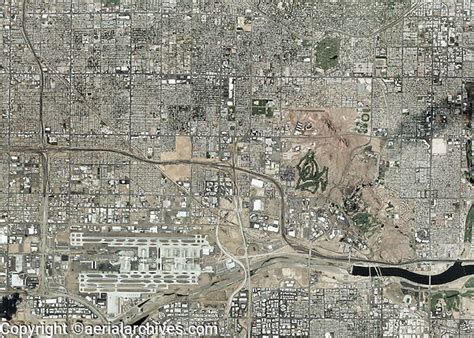 Aerial Photo Map Of Phoenix Arizona Aerial Archives Aerial And