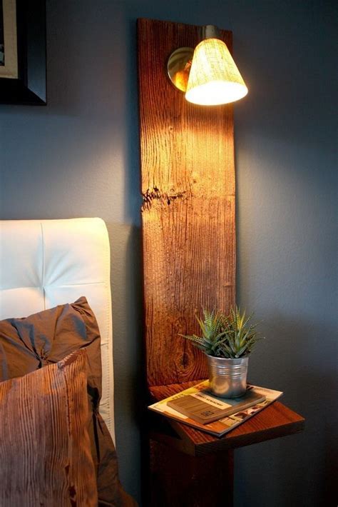 A Wooden Board Can Be Used As An Unique Diy Nightstand 20 Creative