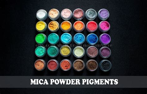 Mica Powder Pigments Natural Pearlescent Mica Powders 5 Ml Etsy