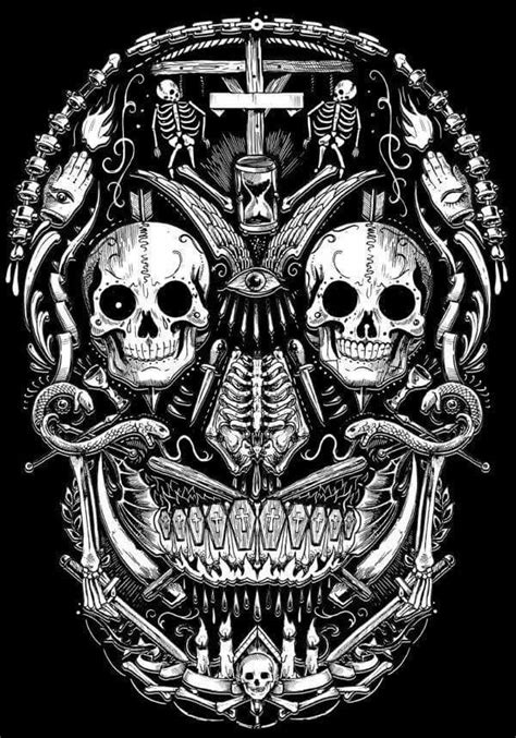 Pin By Adam Senecki On Gothic Skull Artwork Skull Skull Art