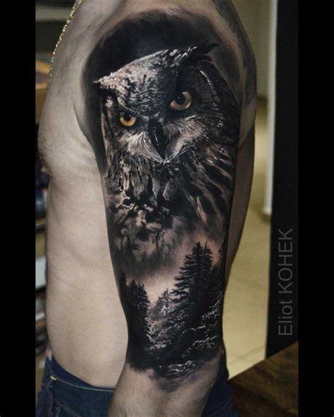Mehendi owl tattoo on thigh. Owl Tattoo Realistic | Best Tattoo Ideas Gallery ...