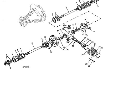 Front Axle Seals And Bearings For John Deere Compact Tractors