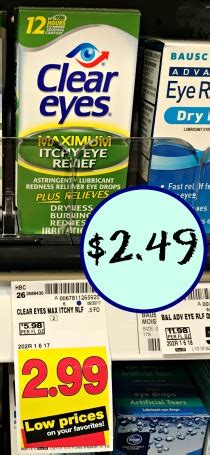 Check spelling or type a new query. New Clear Eyes Eye Drops Coupons - Just $2.49 At Kroger