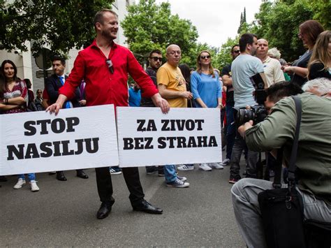 Hundreds Protest Spate Of Attacks On Journalists In Montenegro After