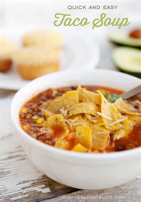 Try our cheap and easy recipes, instant pot dinners, and slow cooker meals for every week of the year. Quick and Easy Taco Soup