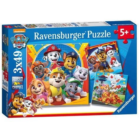 Ravensburger Paw Patrol 3x 49pc Jigsaw Puzzles 05048 Toys Shopgr