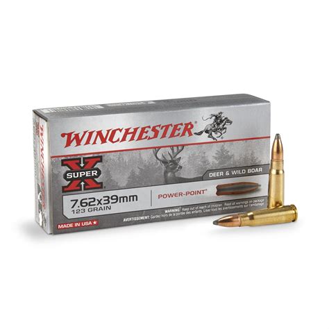 Winchester Super X 762x39mm Pp 123 Grain 20 Rounds