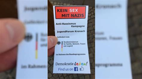 Kein Sex Mit Nazis Flyer Waren Echt Wurden Aber Nicht Direkt Vom My Xxx Hot Girl