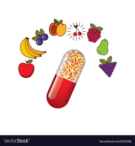 Vitamins And Supplements Design Royalty Free Vector Image