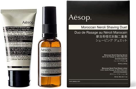Aesop Moroccan Neroli Shaving Duet A Skincare Essential Travel Set Pure
