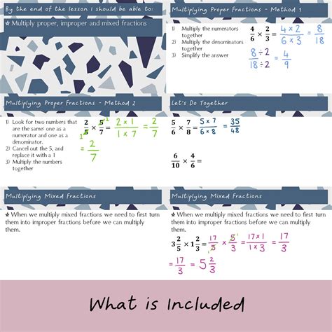 Multiplying Fractions Lesson Presentation Teaching Resources