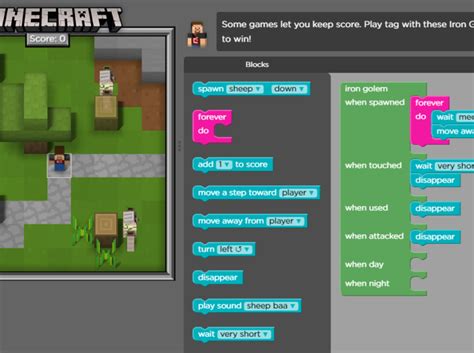 Learn the basics of coding and explore ai with your students! Minecraft Hour of Code Tutorials | WowScience - Science ...