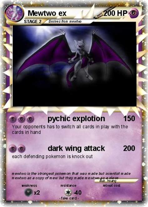 In the video game, it depends a lot on how you train your in the card game, what's the best one? Pokémon Mewtwo ex 152 152 - pychic explotion - My Pokemon Card