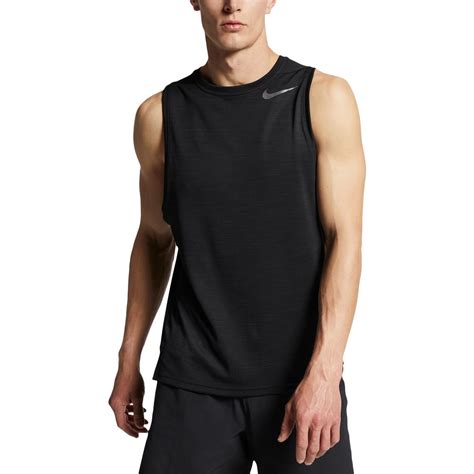 Nike Mens Black Standard Fit Workout Training Muscle Tank Shirt Xxl