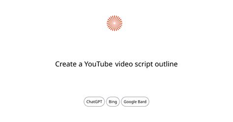 Create A Youtube Video Script Outline
