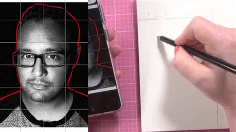 Drawing A Portrait With The Grid Method Youtube