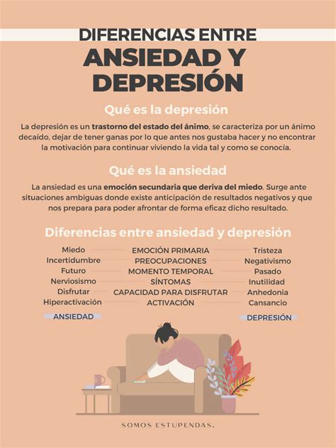 Diferencia Entre Ansiedad Y Depresión Somos Estupendas