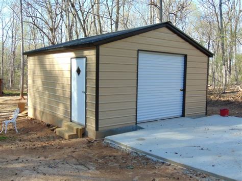 Backyard Storage Garage Vertical Roof 20w X 21l X 7 Metal Garage