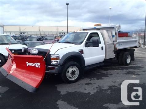 2010 Ford F550 Dump Bodysnow Plow And Rear Mixer For Sale In Calgary