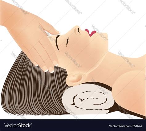 Face Massage Royalty Free Vector Image Vectorstock Affiliate
