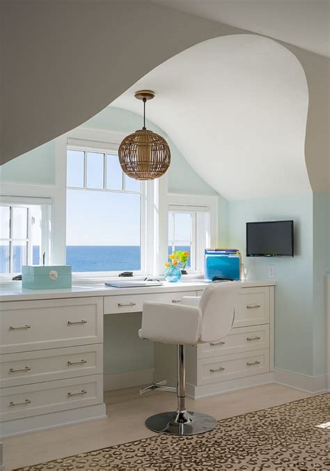 10 Cheerful Home Offices With Beautiful Beach Style Decoist