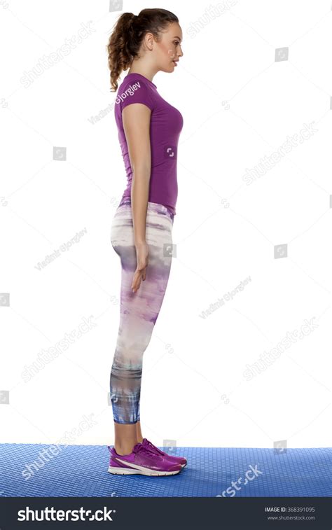 They crave different types of foods. Fool Body Profile Sporty Pretty Girl Stock Photo 368391095 ...