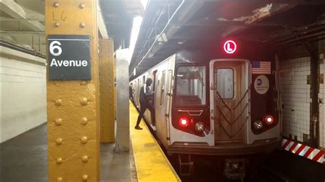 Bmt Canarsie Linel Trains Action At 6th Avenue R143 And R160 Youtube