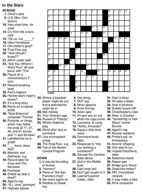 Print the crossword and optionally the answer key. Easy Crossword Puzzles for Senior Activity | 101 Printable