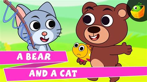 Bear 🐻 And 😺cat Cartoon Story For Kids Enjoy Watching Fun