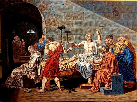 A Morte De Socrates Quadro