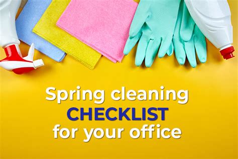 Spring Cleaning Checklist Made By Professionals To Clean Your Office