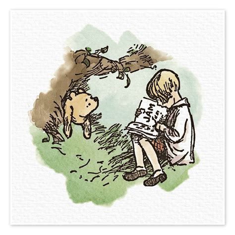 Pooh Bear And Christopher Robin Iii Print By Pineapple Licensing Posterlounge