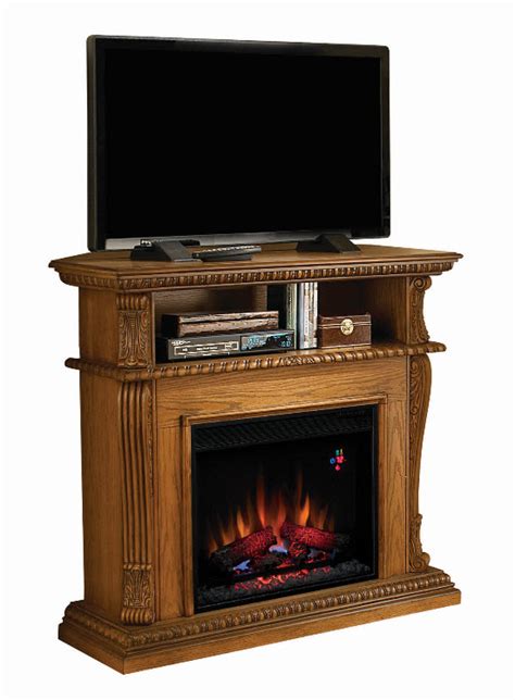 Electric fireplace media center large electric fireplace electric fireplace entertainment center electric fireplace heater tv entertainment ameriwood home overland corner electric fireplace tv stand review. 42'' Corinth Premium Oak Entertainment Center Wall and ...