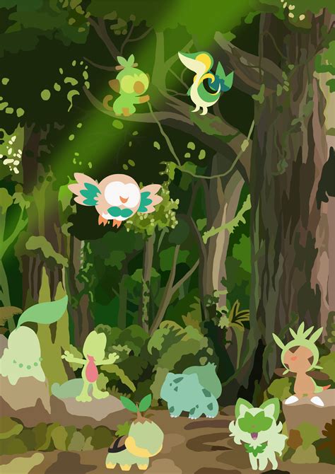Top 60 Imagen Pokemon Grass Background Thpthoangvanthu Edu Vn